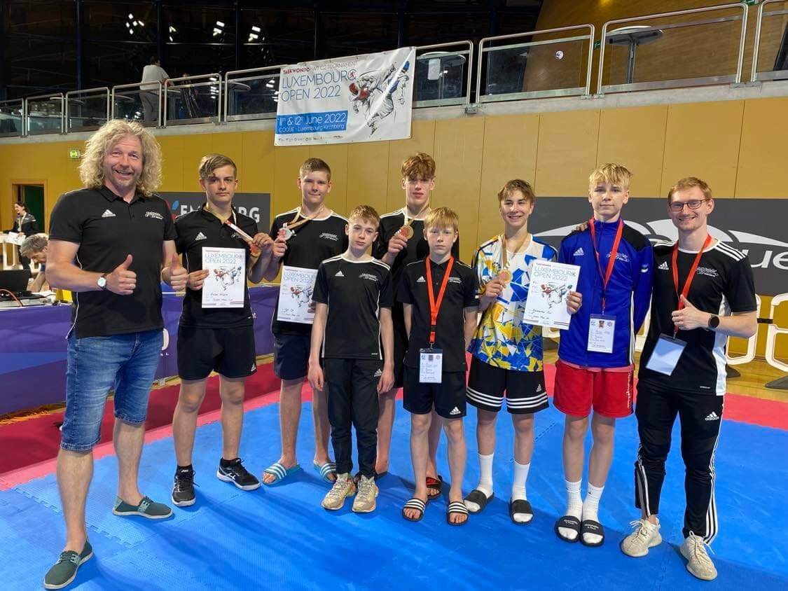 Taekwondo noorsportlased tõid Luksemburgist koju medaleid