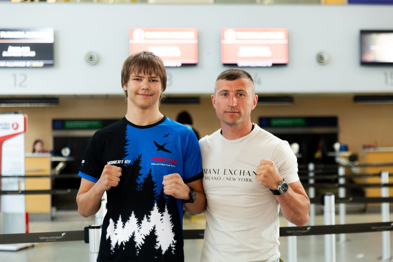 Abu Dhabis German Gildemanniga kaasas olev treener Juri Gribovski: sihime võitu! German Gildemann ja Juri Gribovski (Foto Jane Vogt)