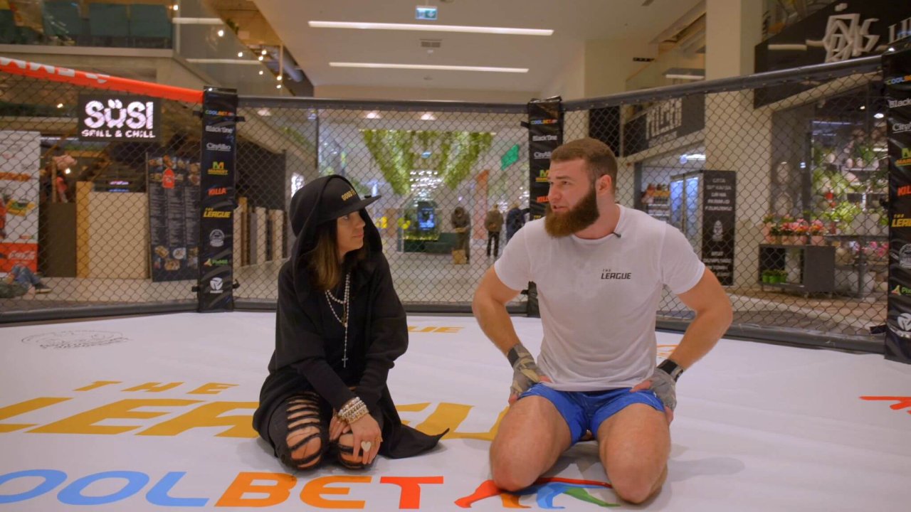 VIDEOLUGU I THE LEAGUE 11: Kristjan Ljahh valmistub raskekaalulahinguks: tahan selle matši võita ja liikuda ainult üles Monika Kuzmina ja Kristjan Ljahh (Foto ekraanitõmmis) (18)