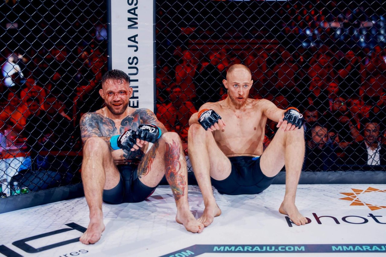 Oskar Herczyk ja Maikel Astur pärast matši (Foto Martin Dremljuga)