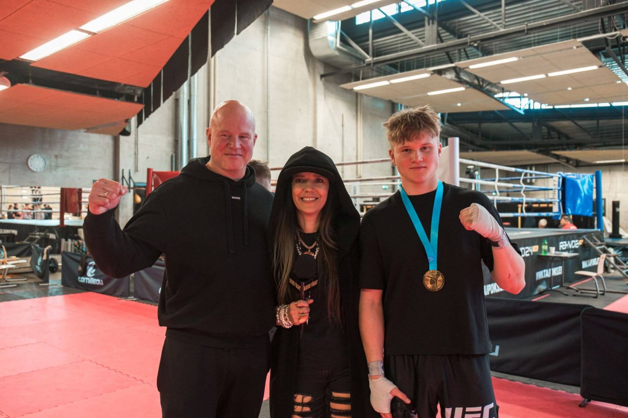 K-1 Liiga (Foto Risto Štukert) (223) - Mario Väin, Monika Kuzmina ja Aleksandr Väin