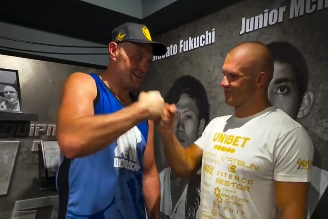 Tyson Fury ja Uku Jürjendal (Foto ekraanitõmmis)